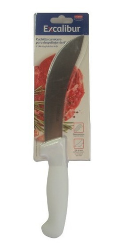 Cuchillo Carnicero Para Despellejar 6  Cacha Blanca 