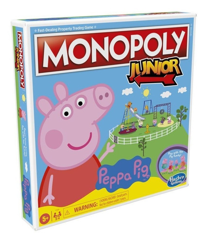 Imagen 1 de 5 de Monopoly Peppa Pig Juego Mesa, Diversión Familiar, Didáctico