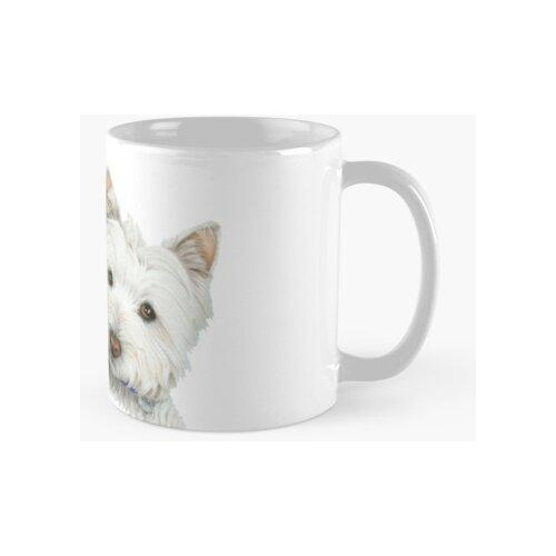 Taza Dos Lindos Westie Perros Arte Calidad Premium