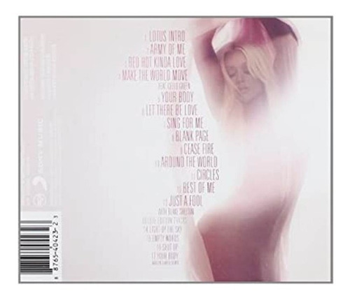 Christina Aguilera Lotus Cd Deluxe Edition Cd Nuevo