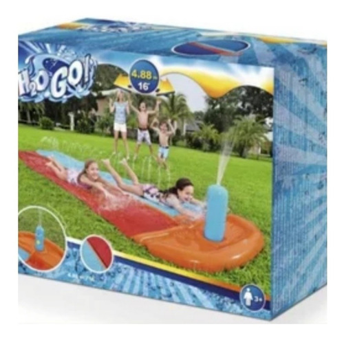 Resbaladera Doble Con Pileta Best Way - Verano - Piscina