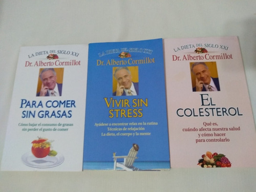 Dr Cormillot X3 Libros El Colesterol Para Comer Sin Grasas V