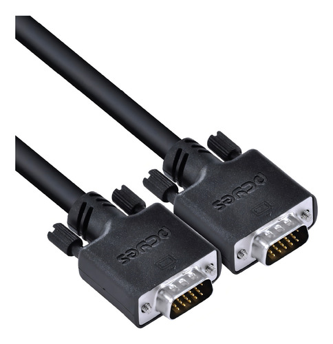 Cabo Vídeo Vga Macho Para Vga Macho 28awg Cobre 5 Mt Pvm15-5