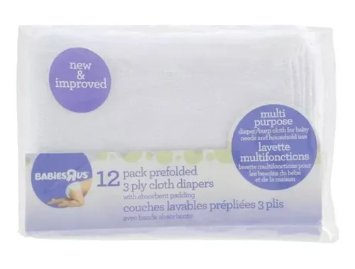 Pañales De Tela Babies R Us 12 Pack De 3 Capas