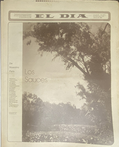 Vintage El Día N° 2473 Lauro Ayestarán  1981