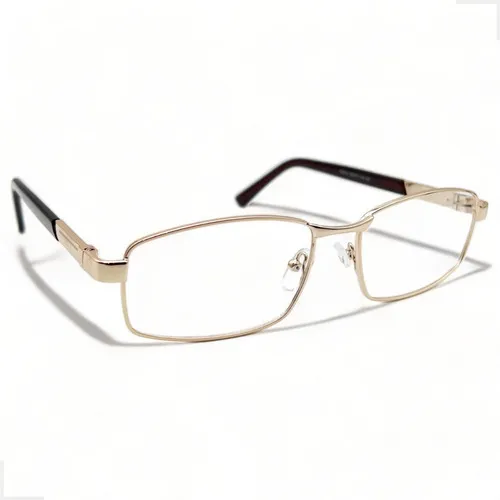 comprar Armação Óculos Grau Masculino Metal Ferro Grande Resistente Cor Dourado Tamanho Armação Masculina Premium
