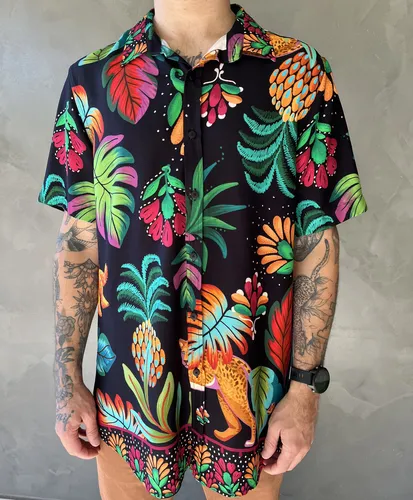 Blusa masculina hotsell estampada floral