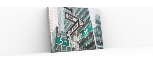 Cuadros Canvas Para Recamara 5ta Avenida En New York 100x50