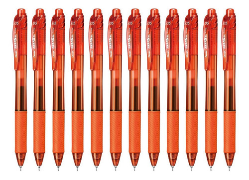 Bolígrafos Pentel Energel Bln105 Tinta Gel Líquida 0.5mm 12u Color de la tinta Naranja
