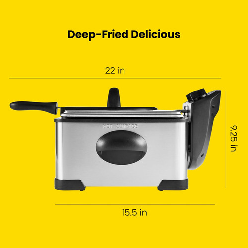 Freidora Chefman Dual Cook Pro De 4,5 Litros Con Colador ...