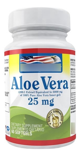 Aloe Vera 25mg 60 Softgels - Unidad a $633