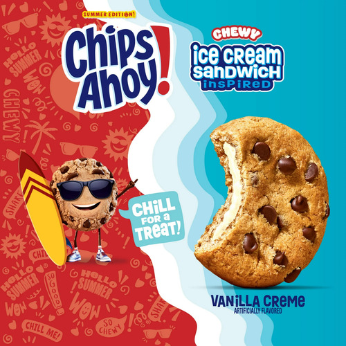 Galletas Chips Ahoy! Chips Chocolate C/ Relleno Sabor Helado