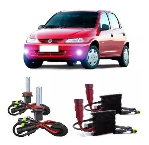 Kit Xenon Celta 1999 Até 2005 Farol Alto/baixo E Milha 6000k