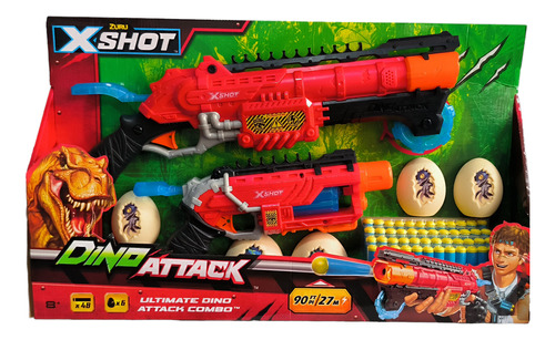 Xshot Zuru. Pistola Lanza Dardos X2. Dino Attack. 90 Pies