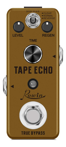 Pedal De Efecto De Guitarra Rowin Tape Echo Delay Con Almace