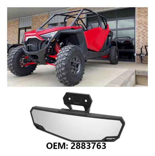 Espelho Retrovisor Central De Metal Para Polaris Rzr 2883763