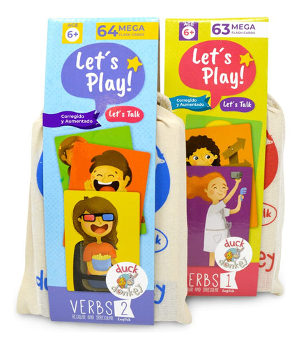 Tarjetas Mega Flash Verbos En Inglés 1 Y 2