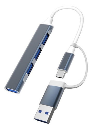 Adaptador Puerto 4 En 1 Hub Usb C + 3.0 A Usb