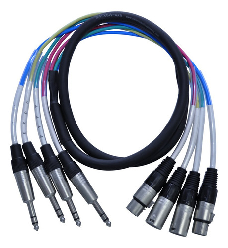 Seismic Audio Satxsw-4x5 2 Canales 5-feet Insertar Cable Se.