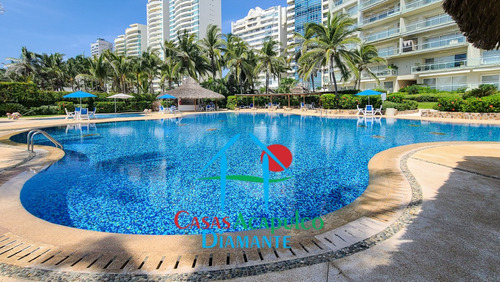 Cad Playamar Diamante T2 501. Depa De Playa Con Terraza Y Vista Al Mar