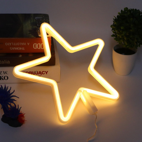 S Luz De Luz Led De Forma De Estrella De Neón Para Fiesta