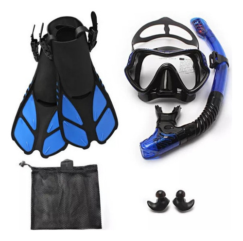 Kits De Buceo Aletas Para Snorkeling Goggles Esnórquel