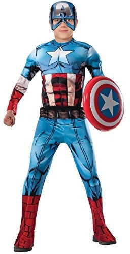 Disfraz De Capitán América De Los Vengadores De Marvel, Tama