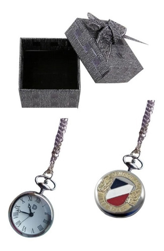 Imagen 2 de 6 de Reloj Bolsillo Alemania 1ro Ww2 Acero Y Dorado Uber Alles
