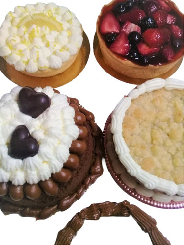 Mesa Dulce Tortas Variadas Individuales Para 10/12 Personas