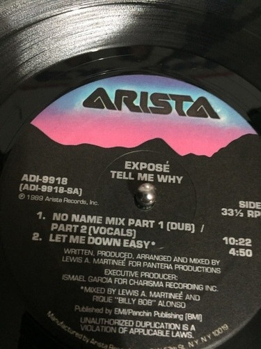 Exposé - Tell Me Why - Vinyl 12¨ Maxi Single (Usado)