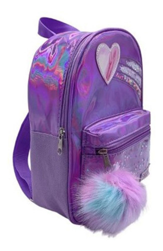 Mochila Espalda Holograma Glitter 29470 Maple Envio Gratis