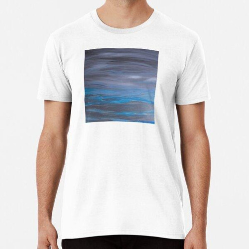 Remera Pintura Abstracta De Viento Y Agua Algodon Premium