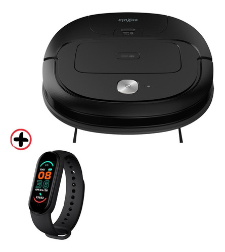 Aspiradora Robot Aenxrts9ng Enxuta Negra 220v + Smartwatch 