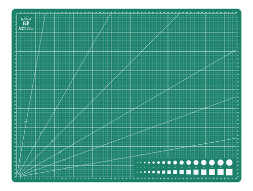 Tabla Tablero Para Corte A2 Medidas 60x45 Cm Color Verde