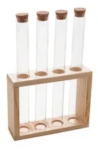 Comprar Cj. 4 Porta Condimentos Em Vidro Suporte\u002Ftampa Madeira- Lyor