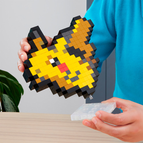 Mega Pokémon Construção Pixel Art Pikachu Hth74 - Mattel