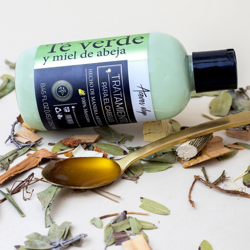 Tratamiento Para Cabello Con Té Verde Y Miel De Abeja