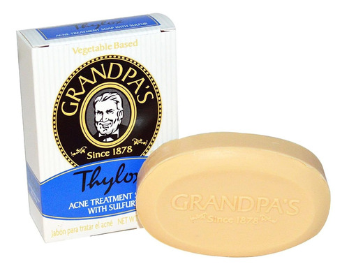 Grandpas Thylox - Jabón Para El Tratamiento Del Acné Con Azu