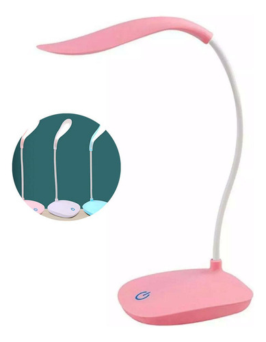 Luminária Abajur Escritório/quarto Flexível Recarregável Usb