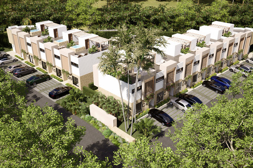 Villas Estilo Duplex 2hab Listos 2026 C/comodos Pagos Mensuales, Plusvalia Durante Construccion, Area Infantil, Piscina, Gacebo En Bavaro - Punta Cana