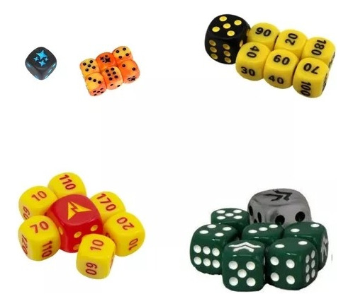 Kit Aleatório Sete Dados Elite Trainer D6 Oficial Pokemon