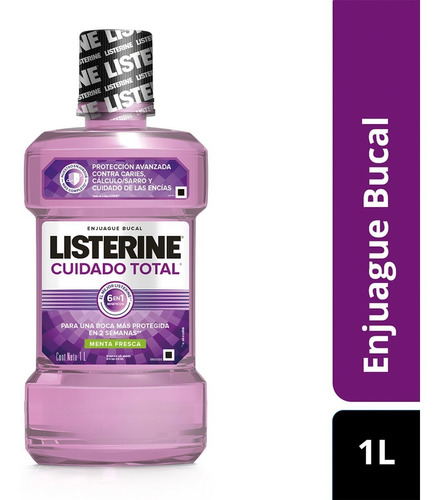 Listerine Cuidado Total  X 1 Litro 2 X 1.250