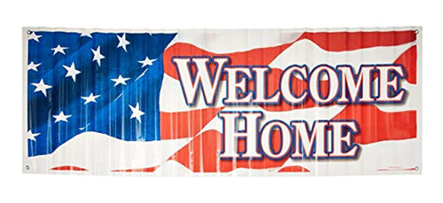 Bienvenido A Casa Sign Banner Para Fiesta 1 Cuenta 1pkg