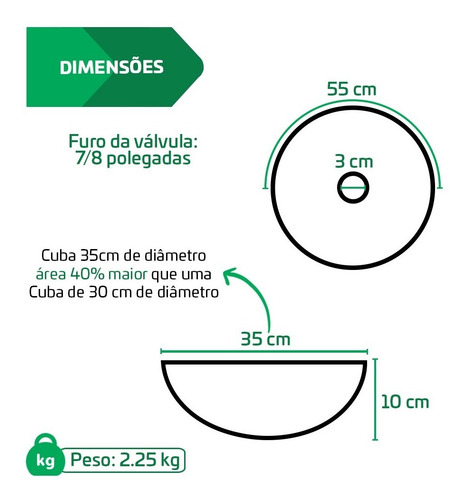 Lavabo de baño de vidrio robusto Cuba | Lavabo de lujo con zafiro