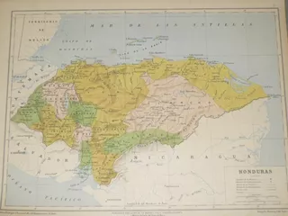 Mapa Antiguo De Honduras