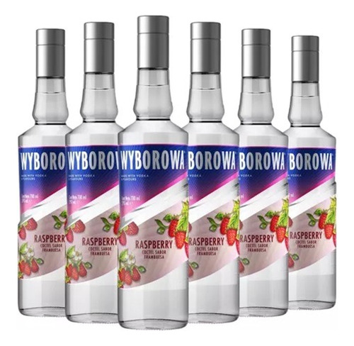 Vodka Wyborowa Raspberry 700cc Origen Polonia X6 - Dh Tienda