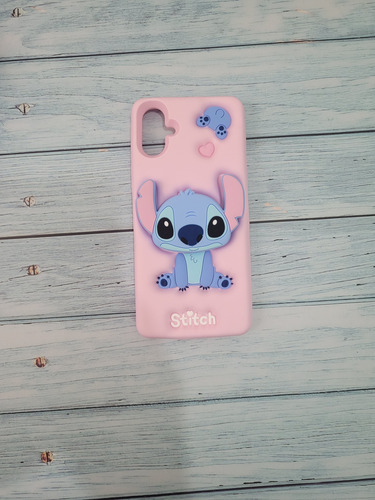 Funda De Stitch Para Samsung A06 Rosa