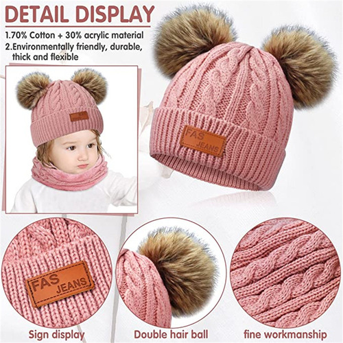 -conjunto De Gorro De Invierno Para Niños, Bufanda Y Guantes