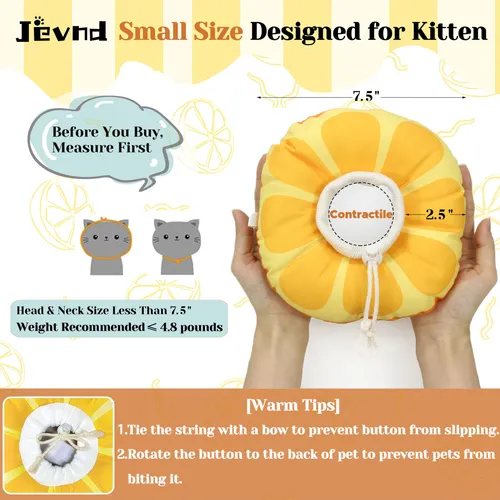 Conos Para Gatitos Collar Isabelino Extra Pequeño Suave