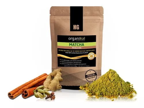 Organikal Superfoods Te Verde Matcha Masala Chai X 50g